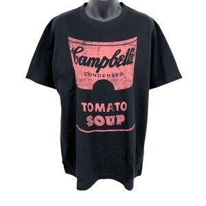Uniqlo UT Archive Campbells Soup Black T-Shirt Medium Andy Warhol Graphic Mens